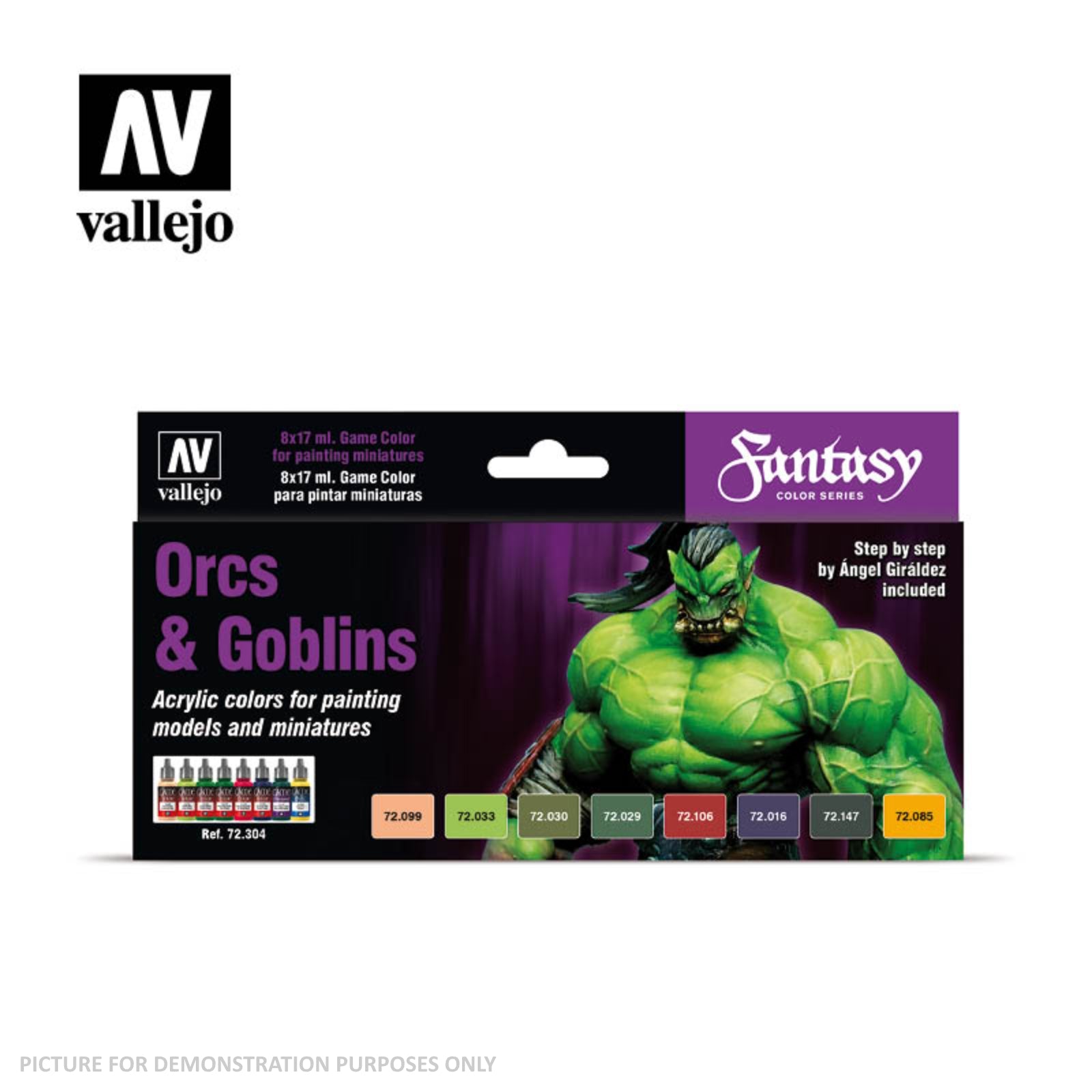Vallejo Game Colour - Orcs & Goblins 8 Colour Set